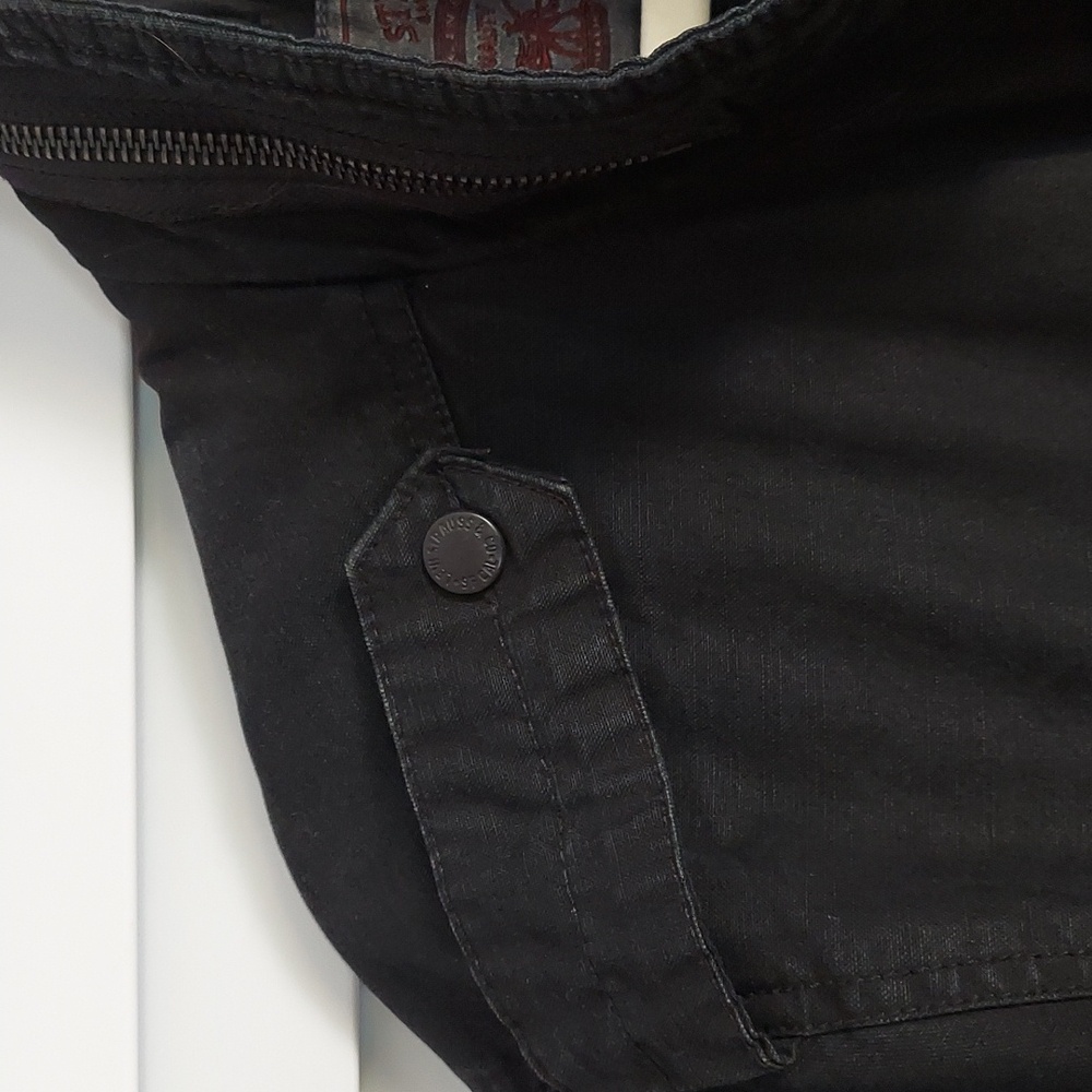 Levis Jacket, Utility Coat, Full Zip & Snaps, Quilted Lining, Cotton, Black - Picture 8 of 12
